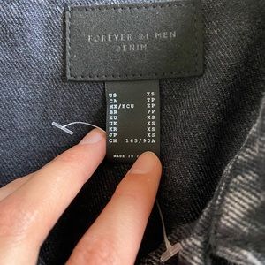 Men’s acid wash denim jacket